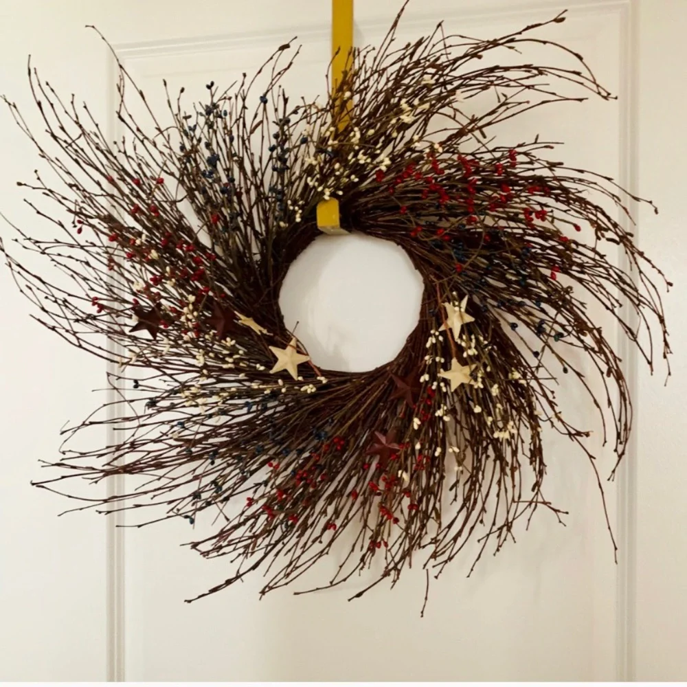 Spiral Patriotic Wreath